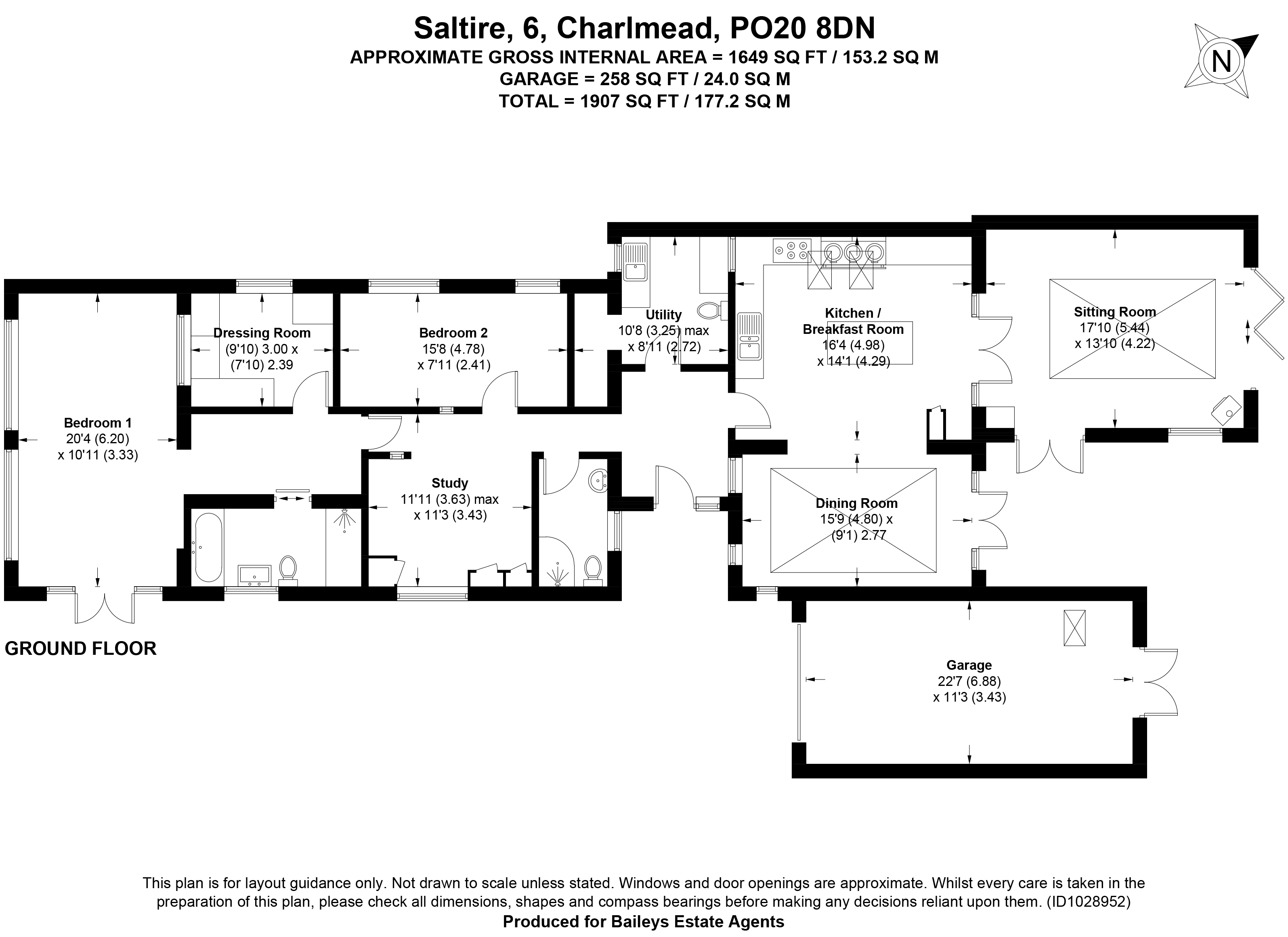 Property for Sale, East Wittering Charlmead Baileys Estate Agent