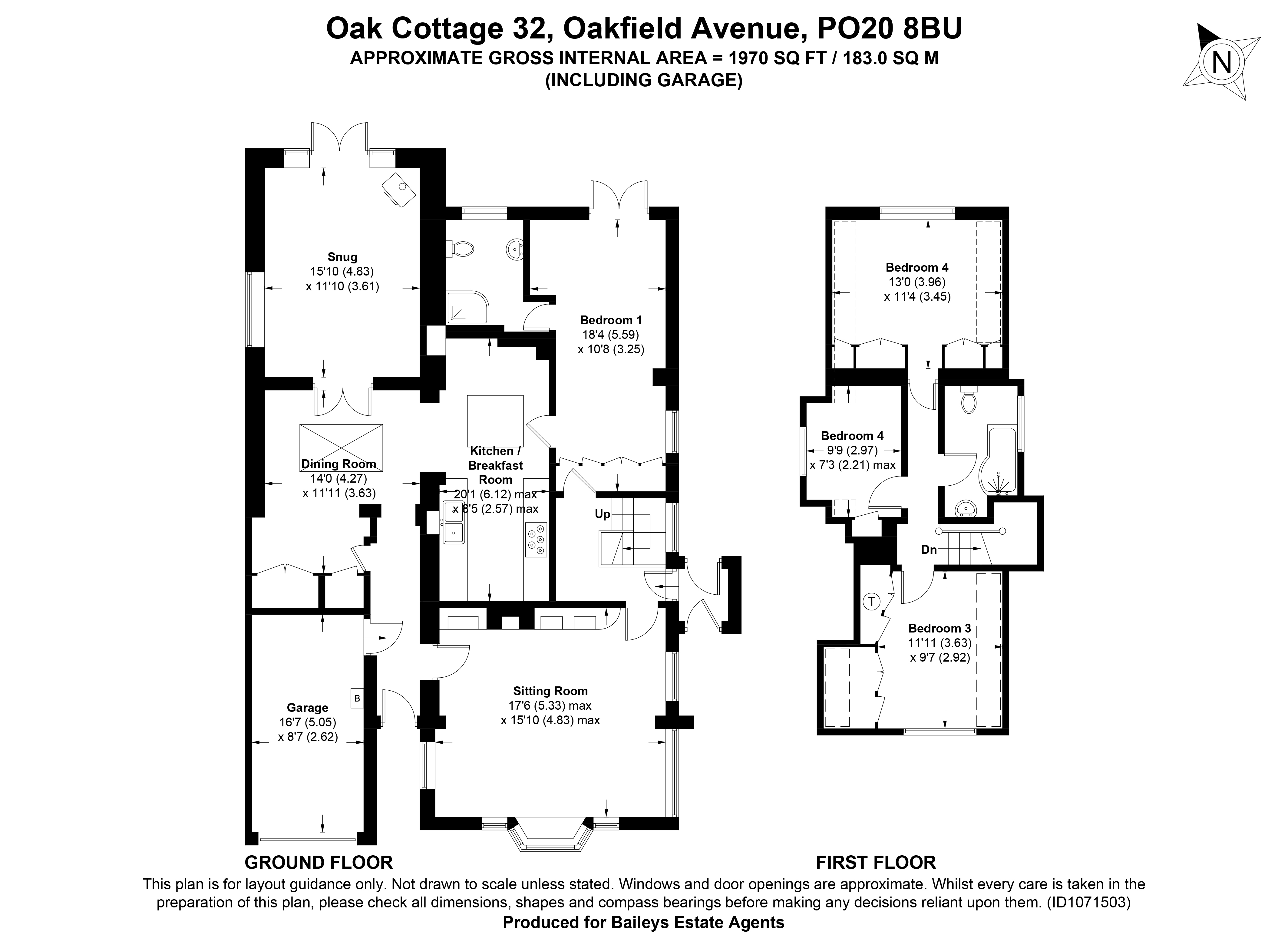 Property for Sale, East Wittering 32 Oakfield Avenue Baileys Estate