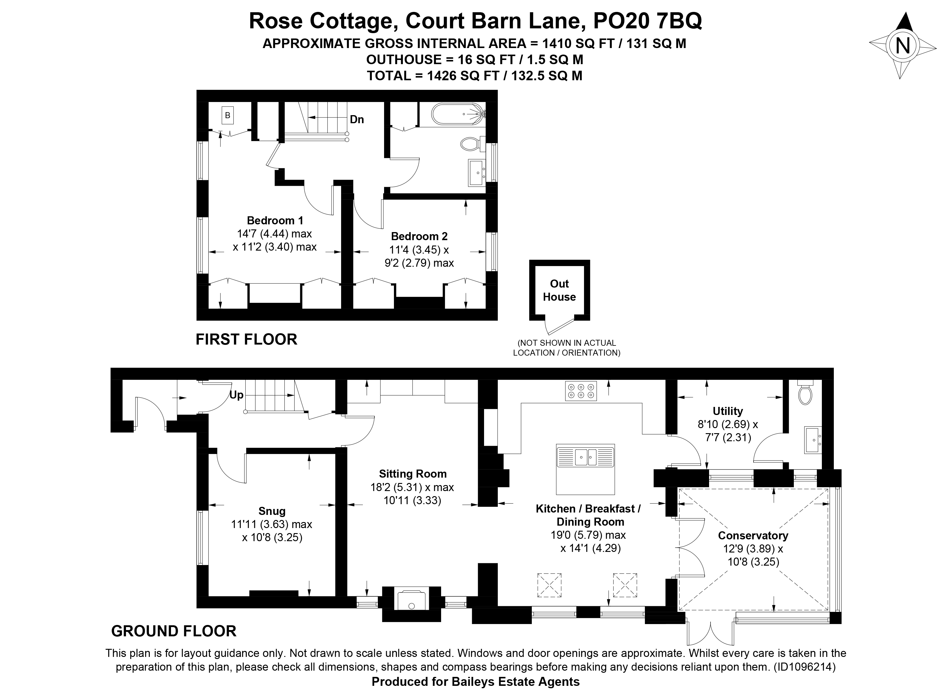 Property for Sale, Birdham Rose Cottage, Court Barn Lane Baileys Estate Agent