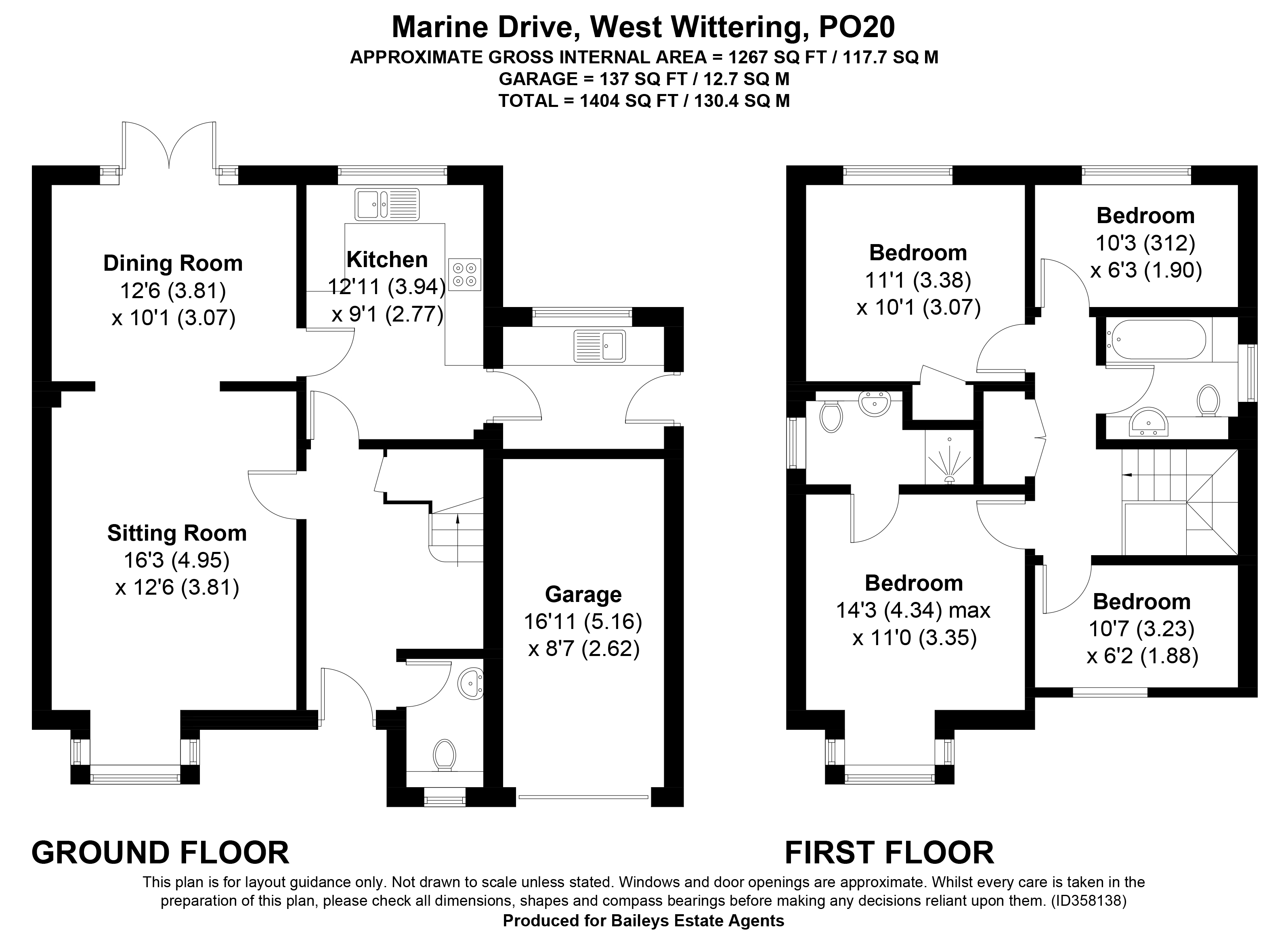 Property to Let, West Wittering 24 Marine Drive Baileys Estate Agent